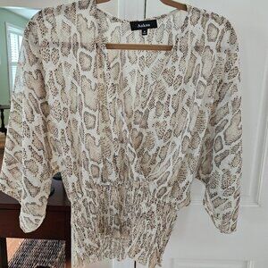 Shear leopard Blouse
